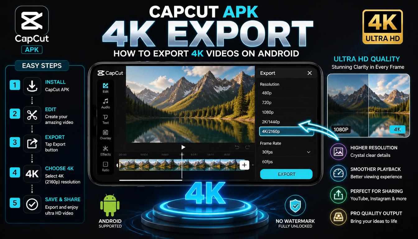 CapCut APK 4K Export – How to Export 4K Videos on Android
